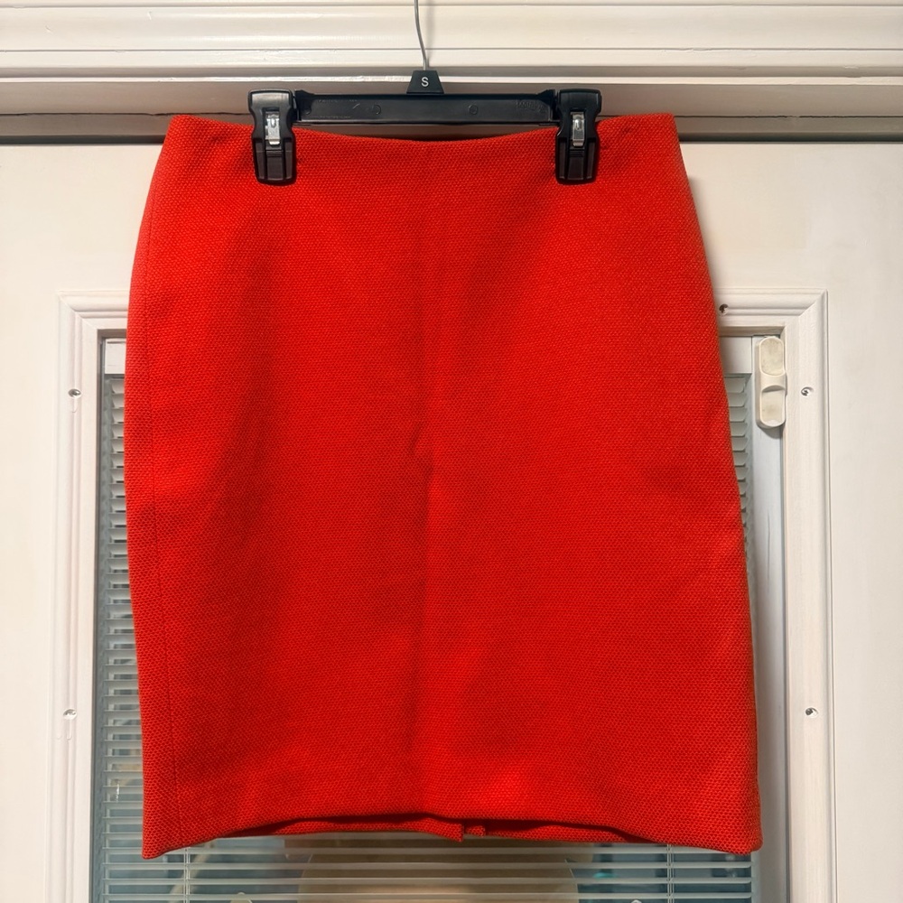 Anne Klein Vibrant Red Pencil Skirt